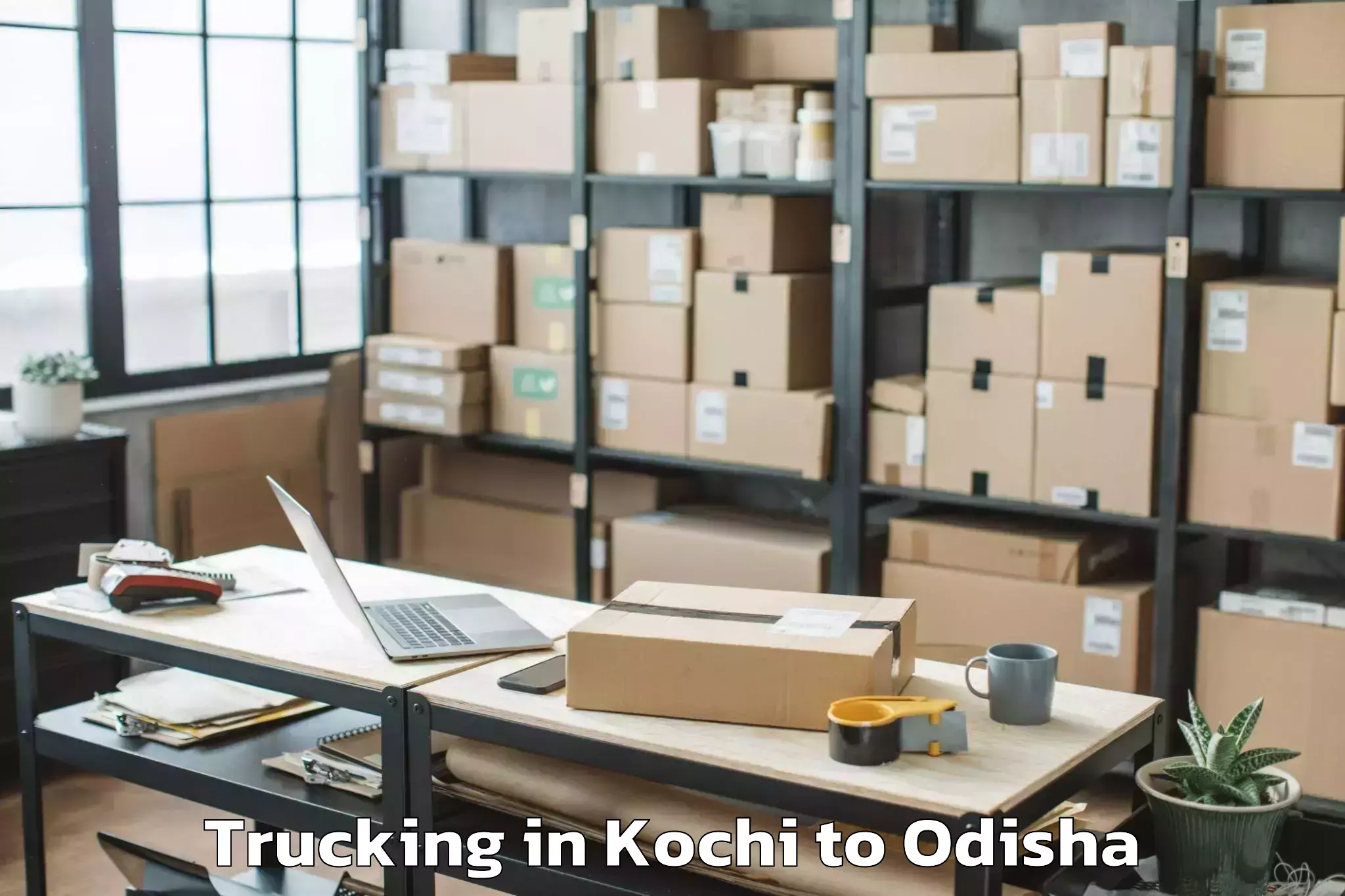 Top Kochi to Banaharapali Trucking Available